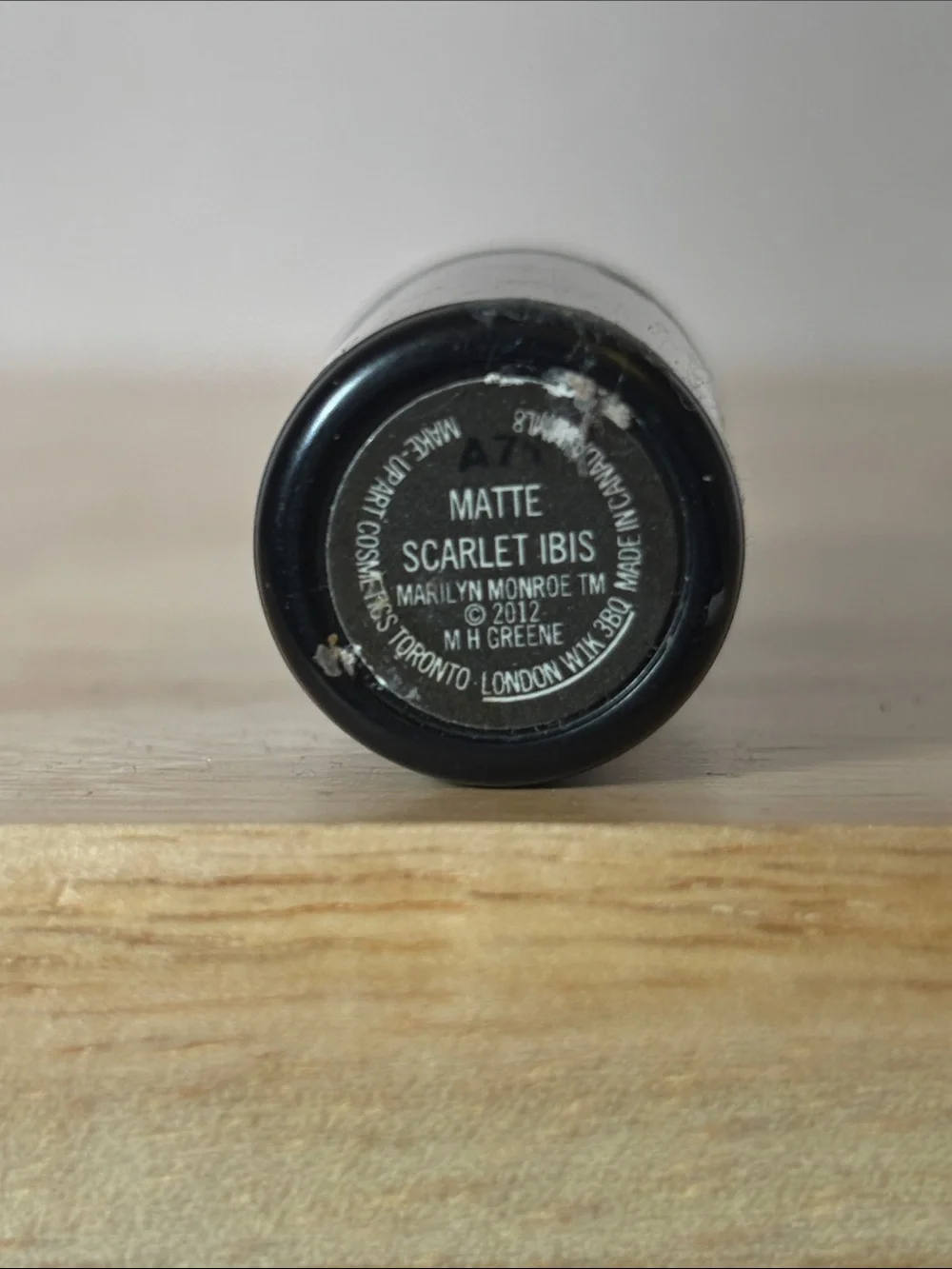 MAC x Marilyn Monroe Lipstick, Limited Edition, Discontinued, Scarlet Ibis